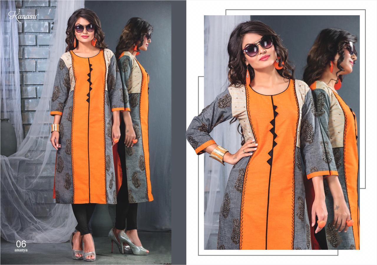 Kanasu Ananya South Cotton Designer Kurti Collection st Wholesale Price